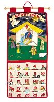 Nativity Advent Calendar Yellow Roof